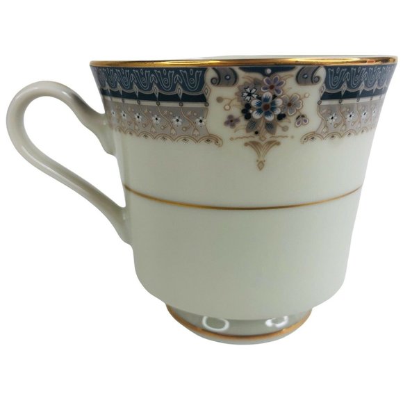 Mikasa Grande Ivory Tropez Cup & Saucer Set L5504 Japan Vintage Gray Floral - Picture 4 of 10